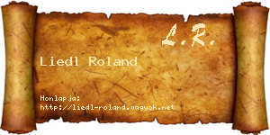 Liedl Roland névjegykártya