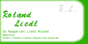 roland liedl business card